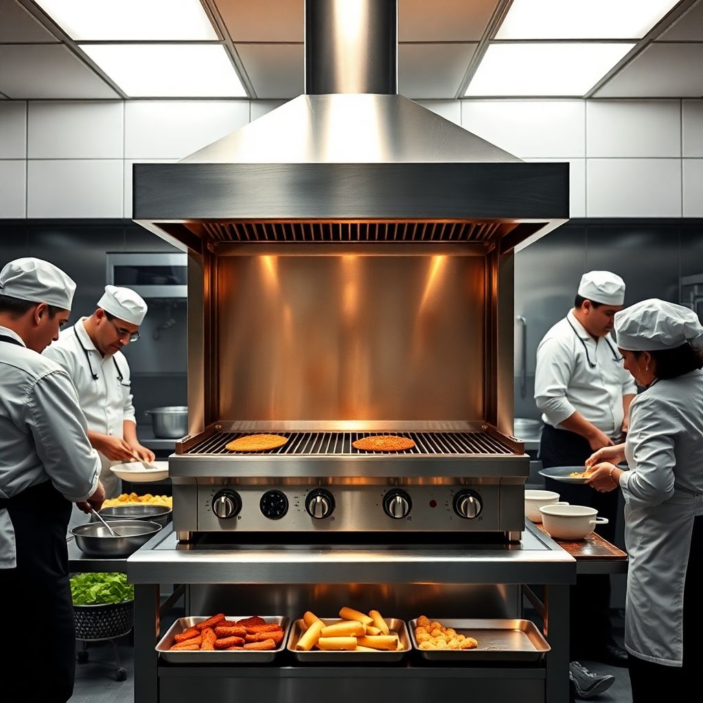 Parrilla Industrial 4 Quemadores